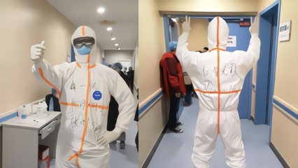 援鄂醫生防護服追星拜仁，穆勒隔空打氣傳遞溫情